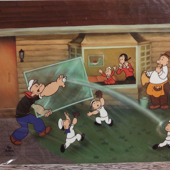 Lithocell print, Popeye, Nice Catch - Picture 1 of 6